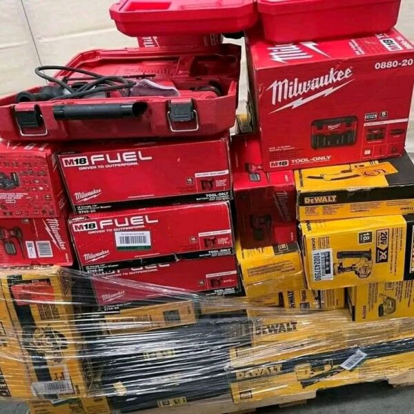 DeWALT and Milwaukee tools pallets,tools pallet,liquidation tools
